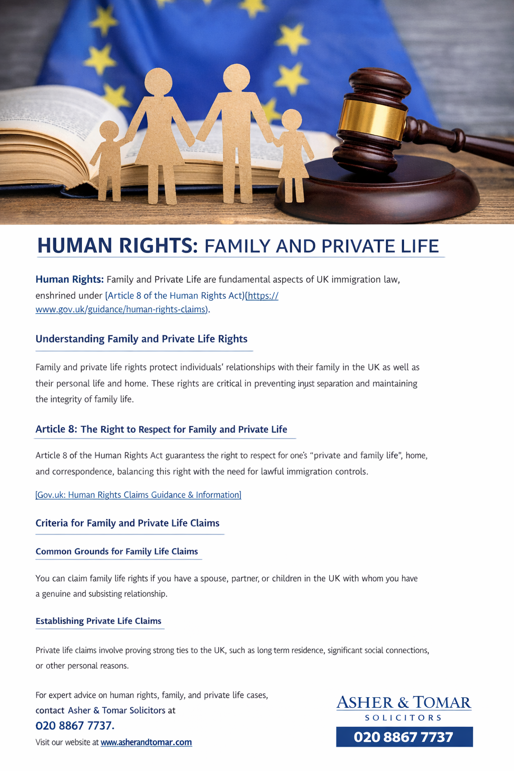 Human Rights Family And Private Life