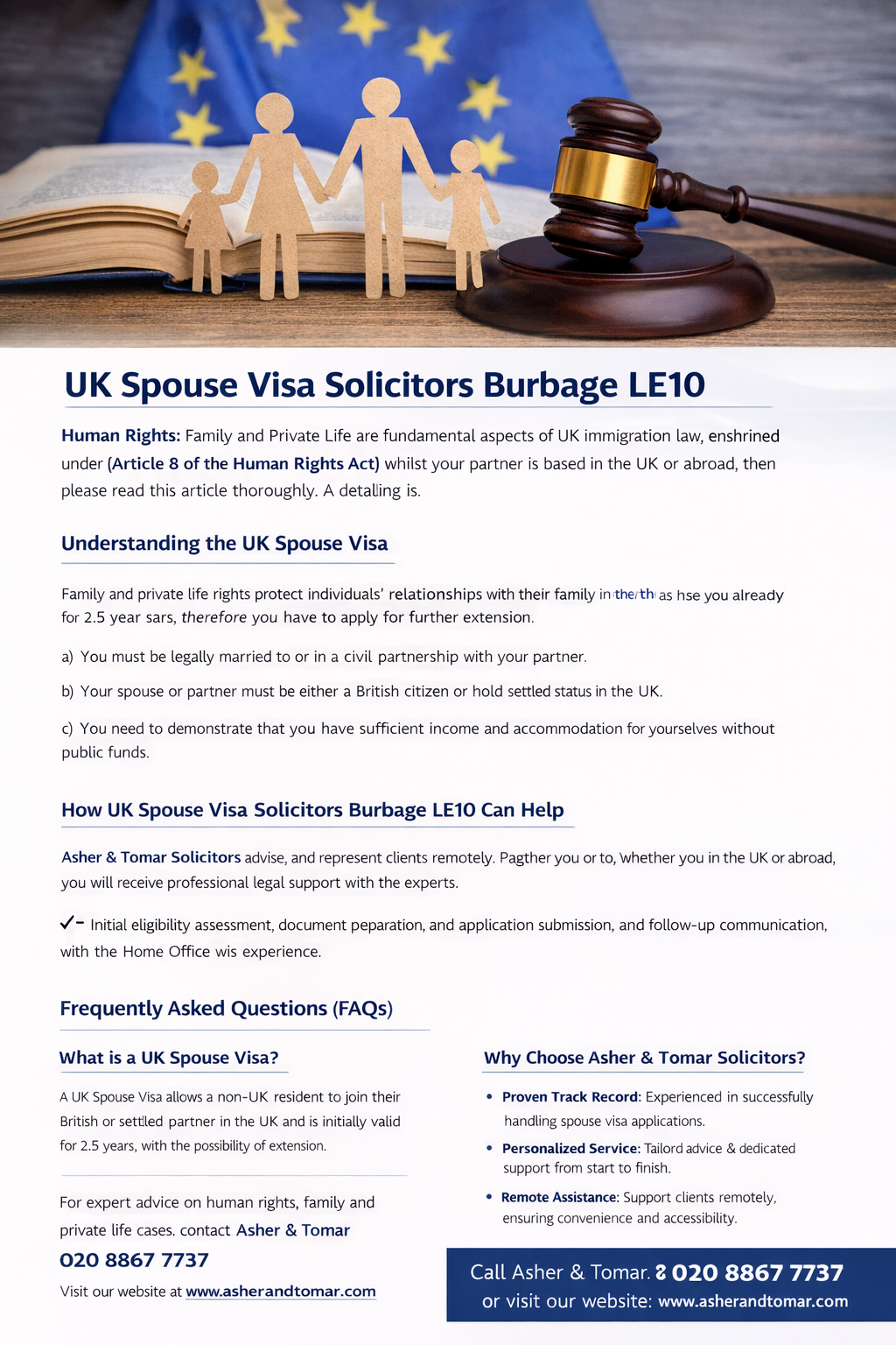 Uk Spouse Visa Solicitors Burbage LE10