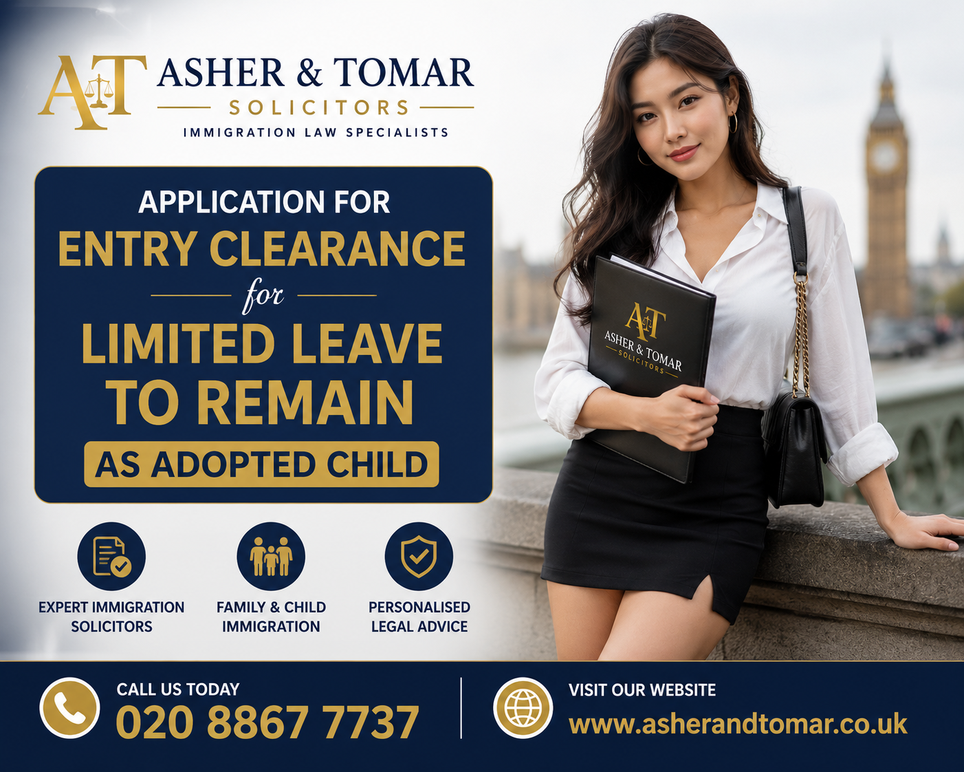 Application for Entry Clearance for Limited Leave to Remain As Adopted Child