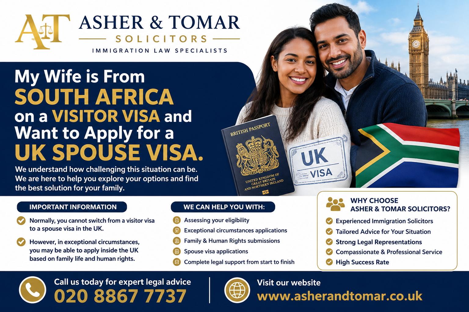 My Wife is From South Africa on a visitor visa and Want to Apply for a UK spouse visa.