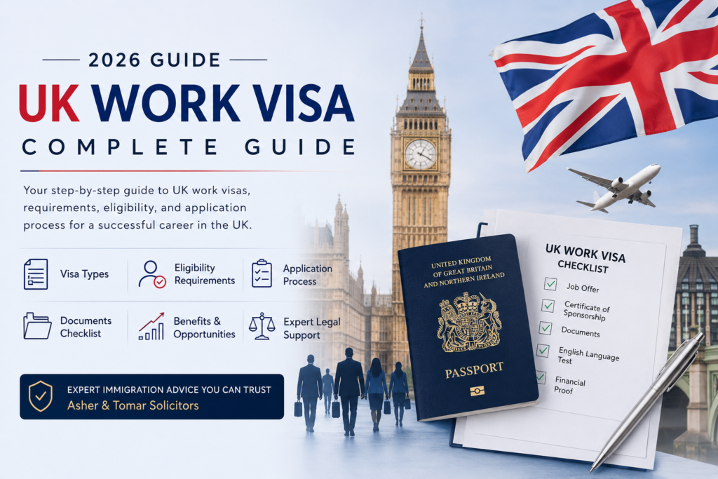 Comprehensive guide to UK work visas 2026 including Skilled Worker Visa requirements, eligibility, and application process.