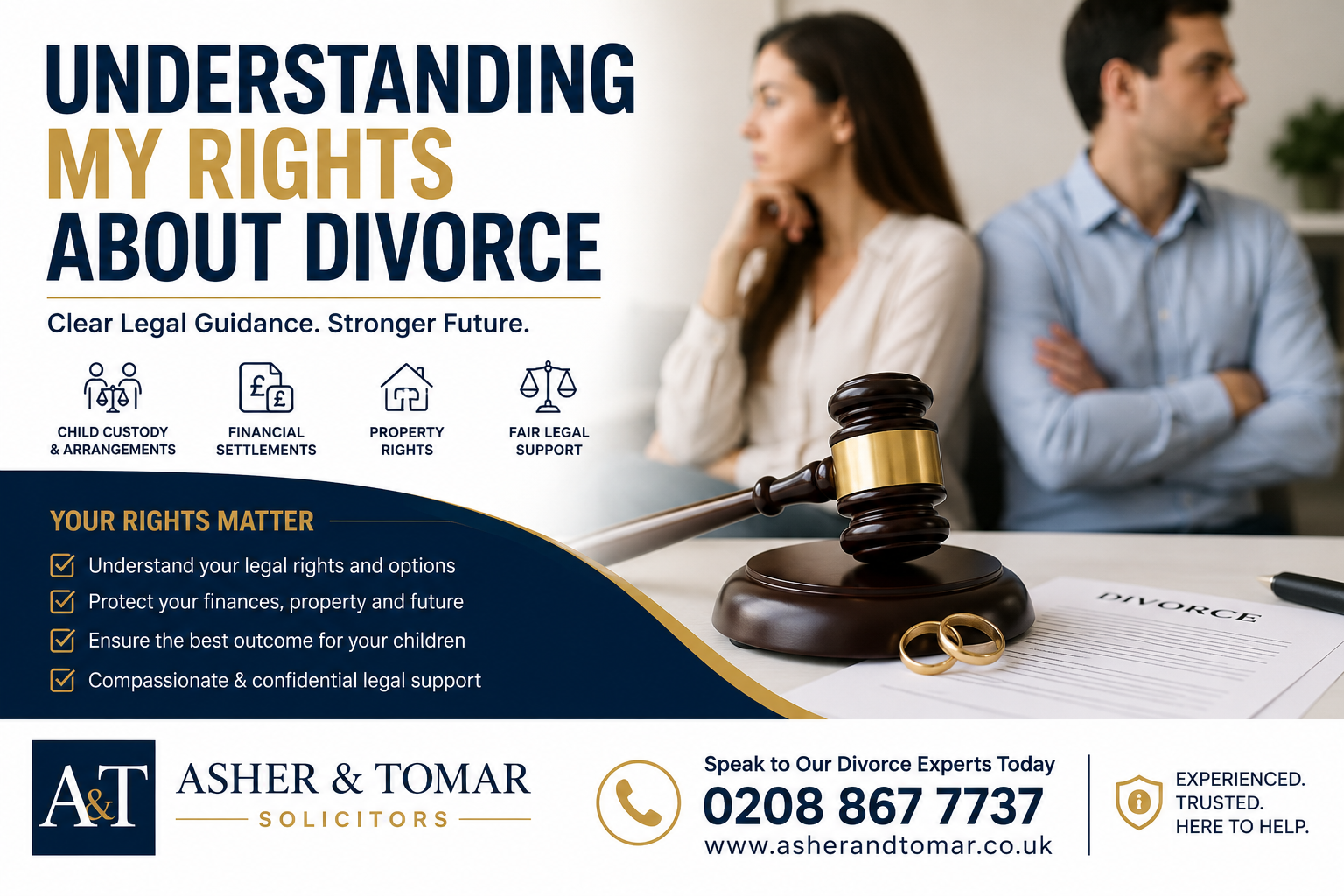 Understanding My Rights About Divorce legal support banner with professional family solicitors in the UK
