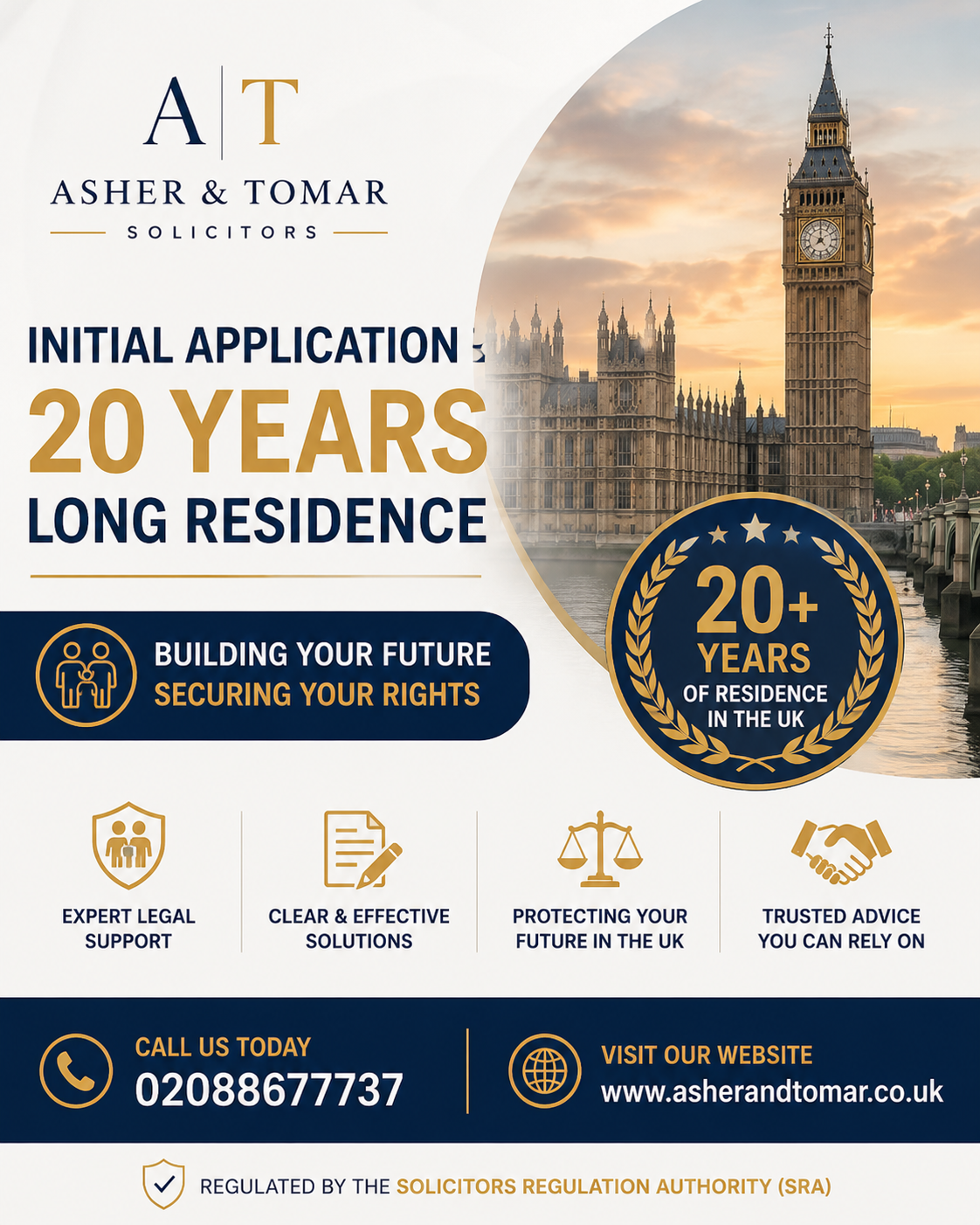 Initial applications 20 years long residence