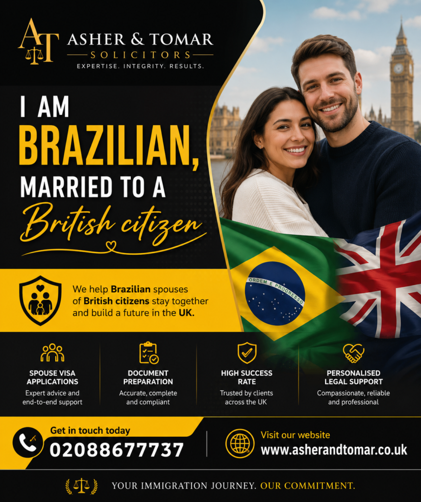 I am Brazilian, married to a British citizen
