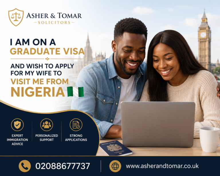 I am on a graduate visa and wish to apply for my wife to Visit me from Nigeria