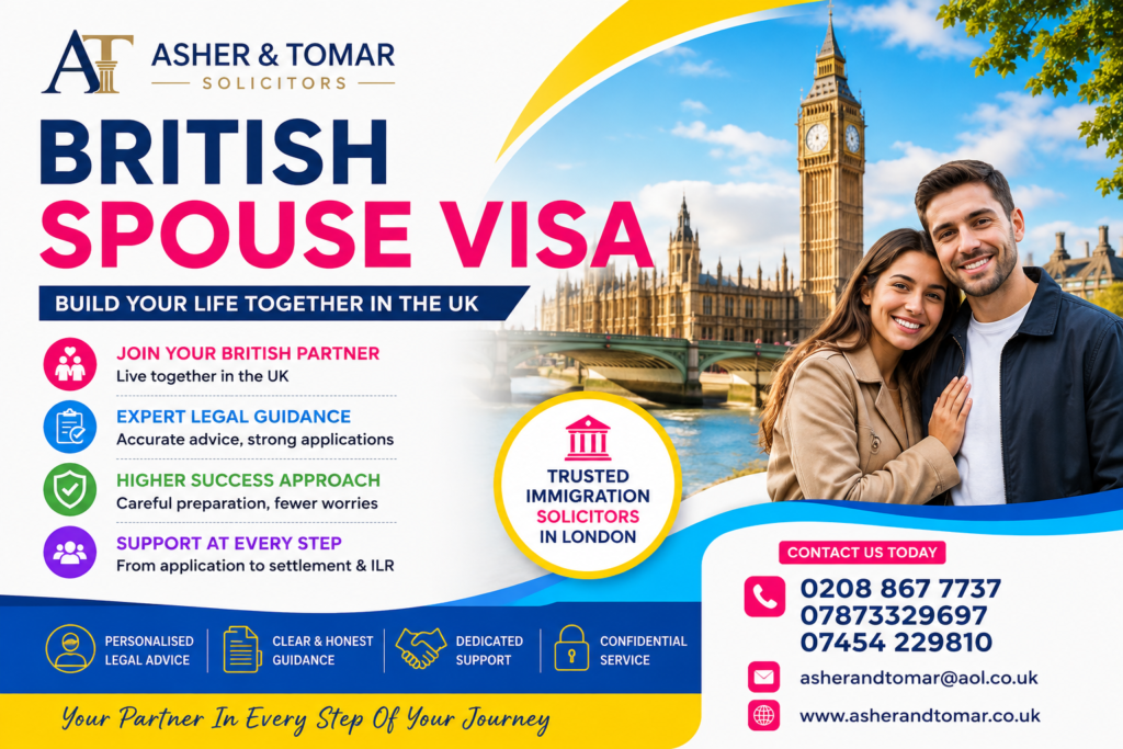British Spouse Visa Solicitors – UK spouse visa application guidance