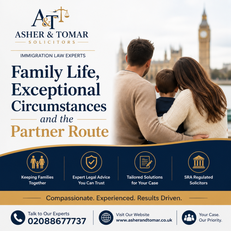 Family Life, Exceptional Circumstances and the Partner Route
