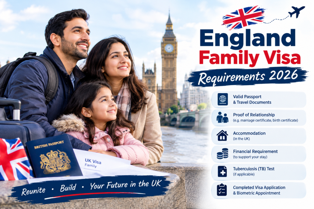 England Family Visa Requirements 2026 – UK family visa eligibility and application requirements