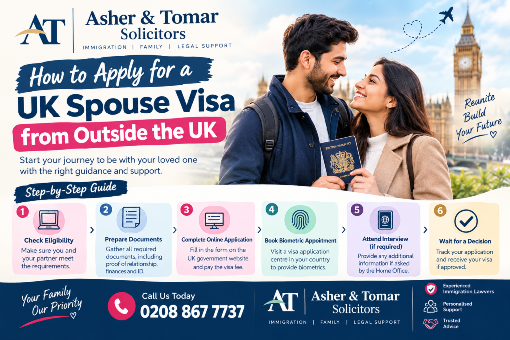 How to Apply for a UK Spouse Visa from Outside the UK – Asher & Tomar Solicitors