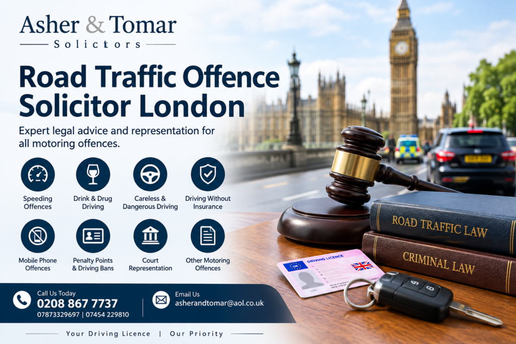 Road Traffic Offence Solicitor London – Asher & Tomar Solicitors
