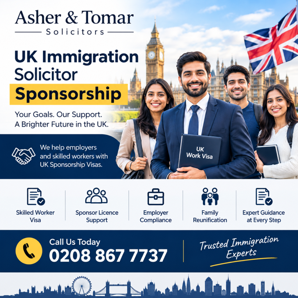 UK Immigration Solicitor for Sponsorship – Asher & Tomar Solicitors