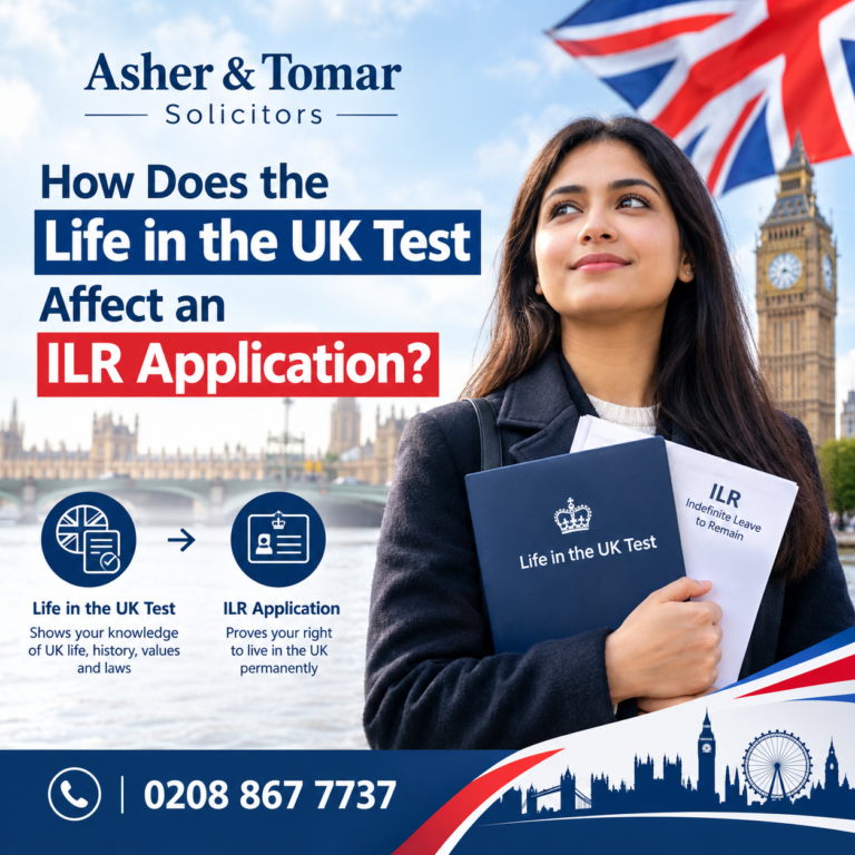 Life in the UK Test and ILR application guidance by Asher & Tomar Solicitors in London.