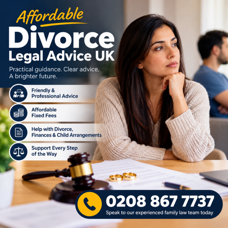 Affordable divorce legal advice in the UK by Asher & Tomar Solicitors. Call 0208 867 7737.