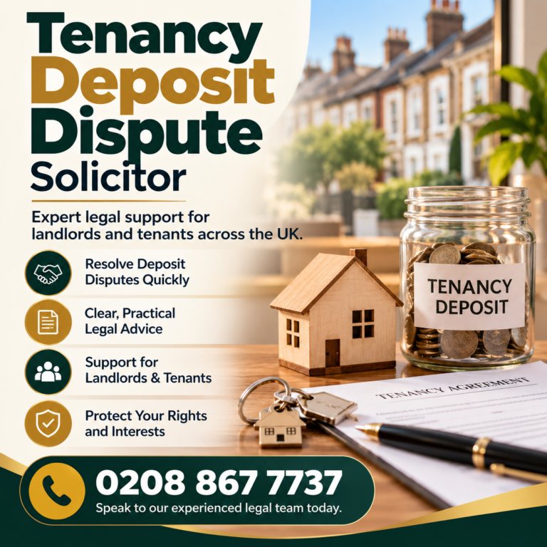 Tenancy Deposit Dispute Solicitor UK – legal support for landlords and tenants.