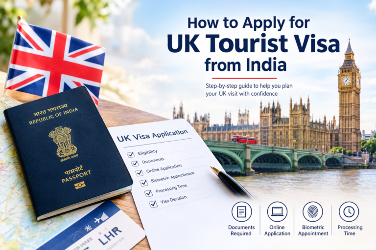 How to Apply for UK Tourist Visa from India with passport and UK visa application checklist